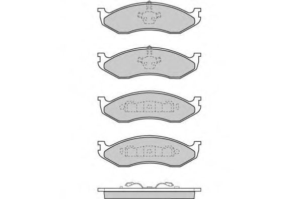 E.T.F. 12-0715 Тормозные колодки для JEEP CHEROKEE (Джип Чироки) E.T.F. 12-0715 Тормозные колодки для JEEP CHEROKEE (Джип Чироки)