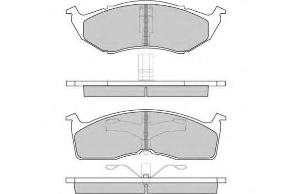 E.T.F. 12-0765 Тормозные колодки для DODGE CARAVAN (Додж Караван) E.T.F. 12-0765 Тормозные колодки для DODGE CARAVAN (Додж Караван)