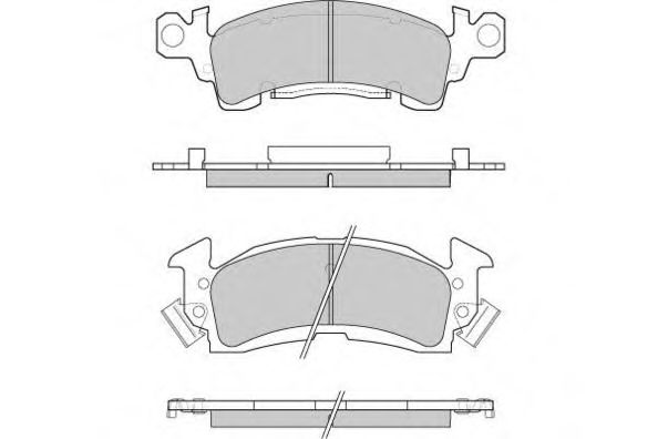 E.T.F. 12-0781 Тормозные колодки для CADILLAC SEVILLE (Кадилак Сэvиллэ) E.T.F. 12-0781 Тормозные колодки для CADILLAC SEVILLE (Кадилак Сэvиллэ)
