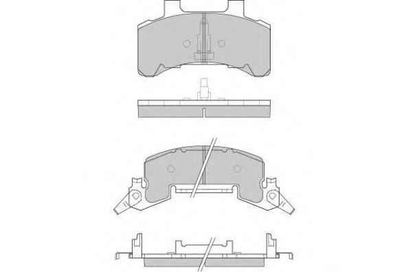 E.T.F. 12-0786 Тормозные колодки для BUICK (Бьюик) E.T.F. 12-0786 Тормозные колодки для BUICK (Бьюик)