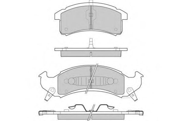 E.T.F. 12-0789 Тормозные колодки для BUICK (Бьюик) E.T.F. 12-0789 Тормозные колодки для BUICK (Бьюик)