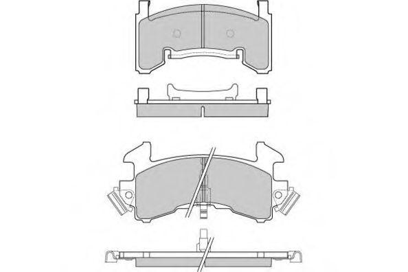E.T.F. 12-0796 Тормозные колодки для CADILLAC SEVILLE (Кадилак Сэvиллэ) E.T.F. 12-0796 Тормозные колодки для CADILLAC SEVILLE (Кадилак Сэvиллэ)