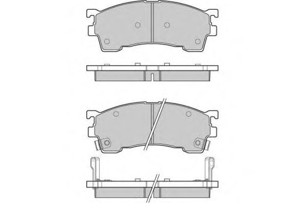 E.T.F. 12-0961 Тормозные колодки для MAZDA 626 III (Мазда 626 3) E.T.F. 12-0961 Тормозные колодки для MAZDA 626 III (Мазда 626 3)