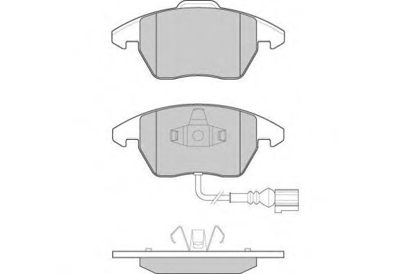 E.T.F. 12-1103 Тормозные колодки для VOLKSWAGEN BORA / JETTA V (1K5), GOLF V Variant (1K5), JETTA V (1K5), VENTO V (1K5) 1.4 TSI E.T.F. 12-1103 Тормозные колодки для VOLKSWAGEN BORA / JETTA V (1K5), GOLF V Variant (1K5), JETTA V (1K5), VENTO V (1K5) 1.4 TSI
