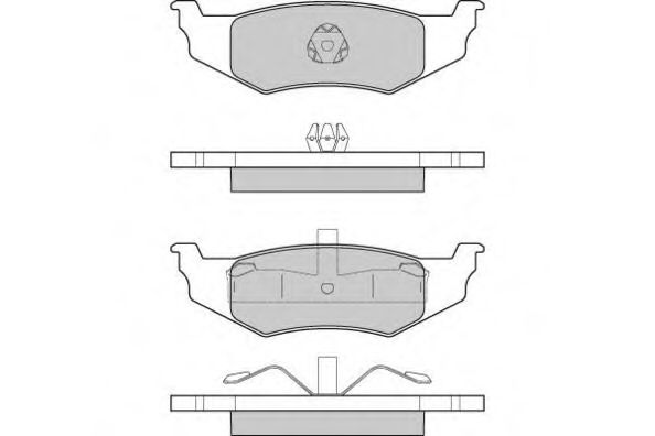 E.T.F. 12-1216 Тормозные колодки для CHRYSLER (Крайслер) E.T.F. 12-1216 Тормозные колодки для CHRYSLER (Крайслер)