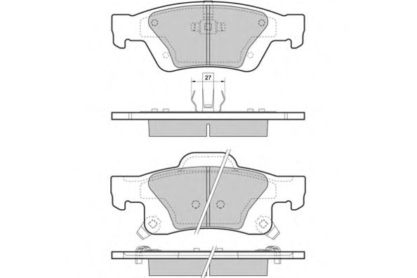 E.T.F. 12-1461 Тормозные колодки для JEEP GRAND CHEROKEE IV (Джип Гранд чироки 4) E.T.F. 12-1461 Тормозные колодки для JEEP GRAND CHEROKEE IV (Джип Гранд чироки 4)
