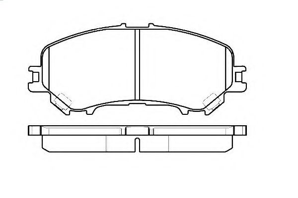 E.T.F. 12-1588 Тормозные колодки для NISSAN QASHQAI 2 (Ниссан Кашкай 2)