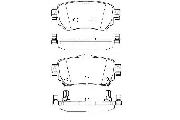 E.T.F. 12-1589 Тормозные колодки для NISSAN QASHQAI 2 (Ниссан Кашкай 2)