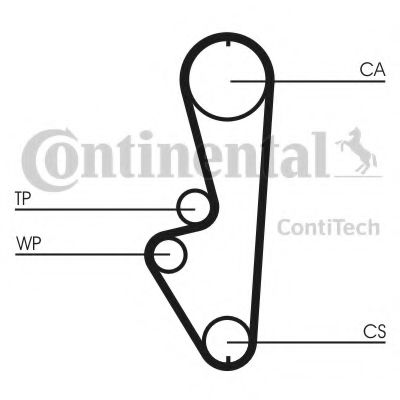CONTITECH CT765 Ремень ГРМ для KIA (Киа) CONTITECH CT765 Ремень ГРМ для KIA (Киа)