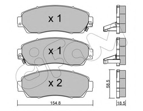 CIFAM 822-903-0 Тормозные колодки для GREAT WALL HAVAL 6 (Грейтвол Хаvал 6) CIFAM 822-903-0 Тормозные колодки для GREAT WALL HAVAL 6 (Грейтвол Хаvал 6)
