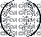 CIFAM 153-490 Тормозные колодоки 