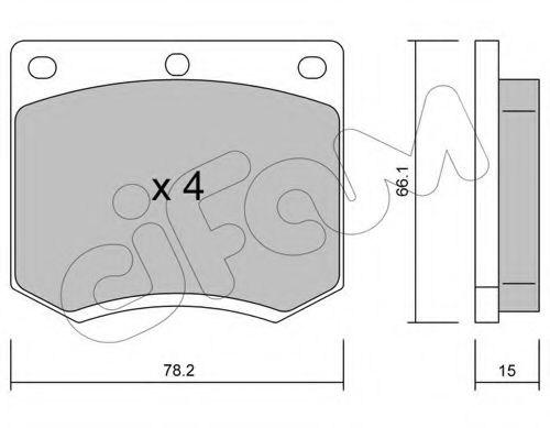 CIFAM 822-023-0 Тормозные колодки для FORD GRANADA (Форд Гранада) CIFAM 822-023-0 Тормозные колодки для FORD GRANADA (Форд Гранада)