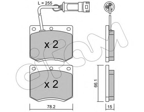CIFAM 822-023-1 Тормозные колодки для FORD GRANADA (Форд Гранада) CIFAM 822-023-1 Тормозные колодки для FORD GRANADA (Форд Гранада)