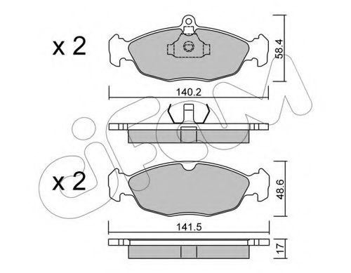 CIFAM 822-077-0 Тормозные колодки для DAEWOO (Дэу) CIFAM 822-077-0 Тормозные колодки для DAEWOO (Дэу)