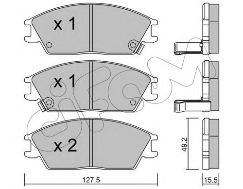 CIFAM 822-081-1 Тормозные колодки для HYUNDAI EXCEL (Хендай Эxcэл) CIFAM 822-081-1 Тормозные колодки для HYUNDAI EXCEL (Хендай Эxcэл)