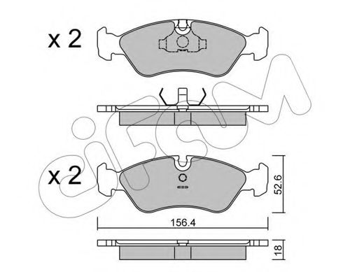 CIFAM 822-117-0 Тормозные колодки для DAEWOO (Дэу) CIFAM 822-117-0 Тормозные колодки для DAEWOO (Дэу)
