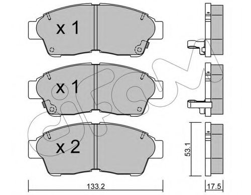 CIFAM 822-149-0 Тормозные колодки для TOYOTA CARINA E (Тойота/тоета Карина е) CIFAM 822-149-0 Тормозные колодки для TOYOTA CARINA E (Тойота/тоета Карина е)