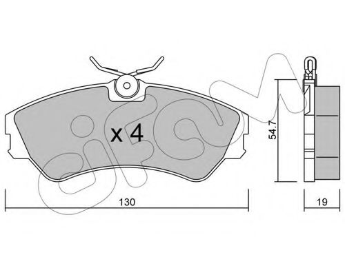 CIFAM 822-162-0 Тормозные колодки для VOLKSWAGEN (Фольксваген) CIFAM 822-162-0 Тормозные колодки для VOLKSWAGEN (Фольксваген)