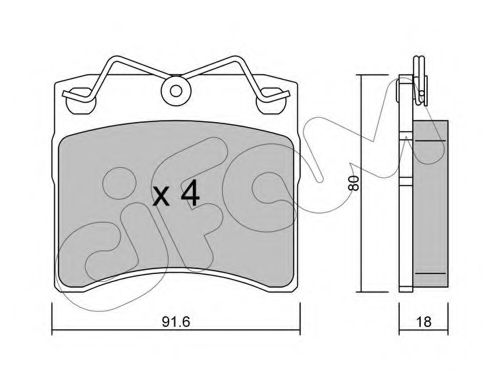CIFAM 822-163-0 Тормозные колодки для VOLKSWAGEN (Фольксваген) CIFAM 822-163-0 Тормозные колодки для VOLKSWAGEN (Фольксваген)
