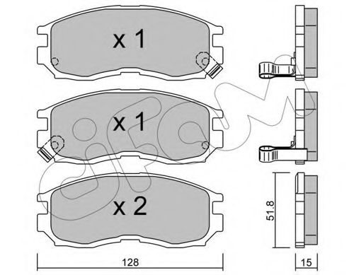 CIFAM 822-224-0 Тормозные колодки для MITSUBISHI ETERNA IV (Митсубиши/митсубиси Этэрна иv) CIFAM 822-224-0 Тормозные колодки для MITSUBISHI ETERNA IV (Митсубиши/митсубиси Этэрна иv)
