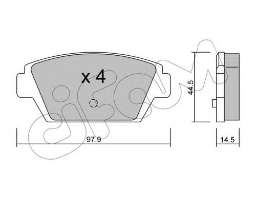 CIFAM 822-226-0 Тормозные колодки для MITSUBISHI ETERNA IV (Митсубиши/митсубиси Этэрна иv) CIFAM 822-226-0 Тормозные колодки для MITSUBISHI ETERNA IV (Митсубиши/митсубиси Этэрна иv)