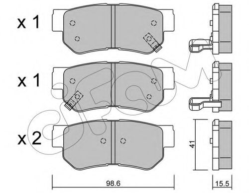 CIFAM 822-365-0 Тормозные колодки для HYUNDAI GRANDEUR (Хендай Грандэур) CIFAM 822-365-0 Тормозные колодки для HYUNDAI GRANDEUR (Хендай Грандэур)