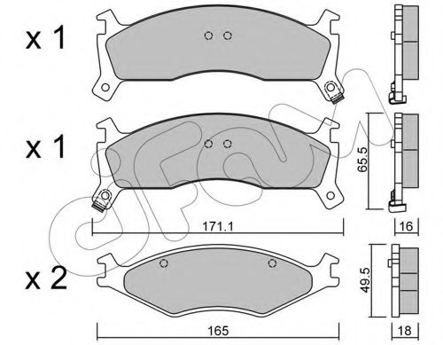 CIFAM 822-375-0 Тормозные колодки для KIA SPORTAGE (Киа Спортейдж) CIFAM 822-375-0 Тормозные колодки для KIA SPORTAGE (Киа Спортейдж)