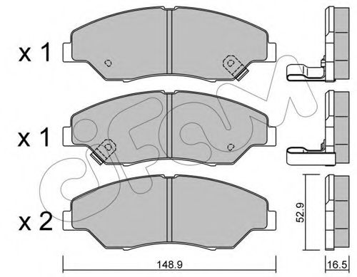 CIFAM 822-376-0 Тормозные колодки для KIA SPORTAGE (Киа Спортейдж) CIFAM 822-376-0 Тормозные колодки для KIA SPORTAGE (Киа Спортейдж)