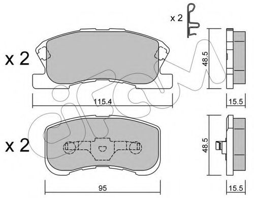 CIFAM 822-381-0 Тормозные колодки для DAIHATSU SIRION (Дайхатсу Сирион) CIFAM 822-381-0 Тормозные колодки для DAIHATSU SIRION (Дайхатсу Сирион)
