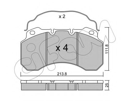 CIFAM 822-588-0 Тормозные колодки для NISSAN ECO-T (Ниссан Эcо-т) CIFAM 822-588-0 Тормозные колодки для NISSAN ECO-T (Ниссан Эcо-т)