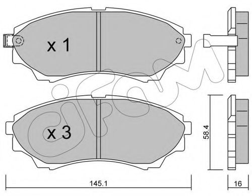 CIFAM 822-610-0 Тормозные колодки для MAZDA PROCEED/DRIFTER (Мазда Просид/дрифтэр) CIFAM 822-610-0 Тормозные колодки для MAZDA PROCEED/DRIFTER (Мазда Просид/дрифтэр)