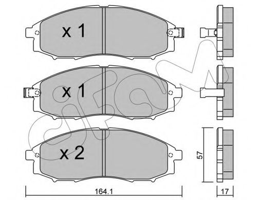 CIFAM 822-611-0 Тормозные колодки для NISSAN PICKUP III (Ниссан Пиcкуп 3) CIFAM 822-611-0 Тормозные колодки для NISSAN PICKUP III (Ниссан Пиcкуп 3)