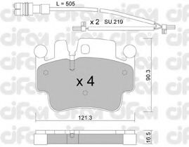 CIFAM 822-657-0K Тормозные колодки для PORSCHE CARRERA GT (Порше Cаррэра гт) CIFAM 822-657-0K Тормозные колодки для PORSCHE CARRERA GT (Порше Cаррэра гт)