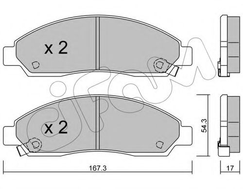 CIFAM 822-731-0 Тормозные колодки для ISUZU D-MAX (Исузу Д-маx) CIFAM 822-731-0 Тормозные колодки для ISUZU D-MAX (Исузу Д-маx)