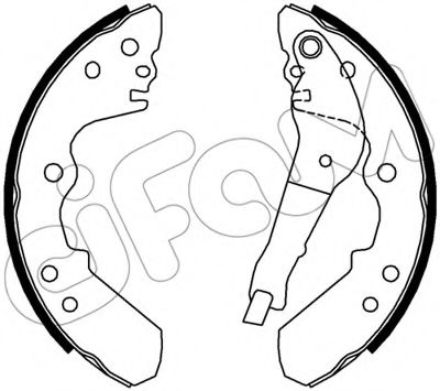 CIFAM 153-310Y Тормозные колодоки 