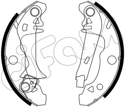 CIFAM 153-339Y Тормозные колодоки 