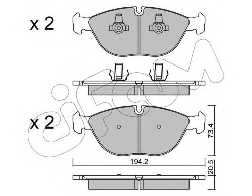 CIFAM 822-828-0 Тормозные колодки для ROLLSROYCE (Роллсроъcэ) CIFAM 822-828-0 Тормозные колодки для ROLLSROYCE (Роллсроъcэ)