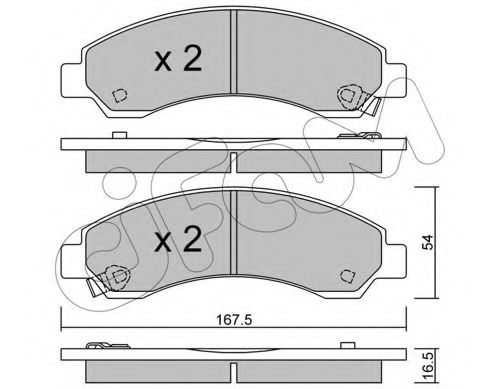 CIFAM 822-888-0 Тормозные колодки для GREAT WALL HAVAL 5 (Грейтвол Хаvал 5) CIFAM 822-888-0 Тормозные колодки для GREAT WALL HAVAL 5 (Грейтвол Хаvал 5)