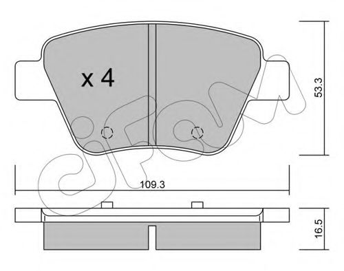 CIFAM 822-889-0 Тормозные колодки для SKODA SUPERB (Шкода Суперб) CIFAM 822-889-0 Тормозные колодки для SKODA SUPERB (Шкода Суперб)