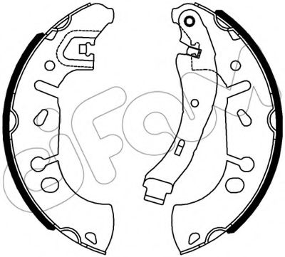 CIFAM 153-534 Тормозные колодоки 