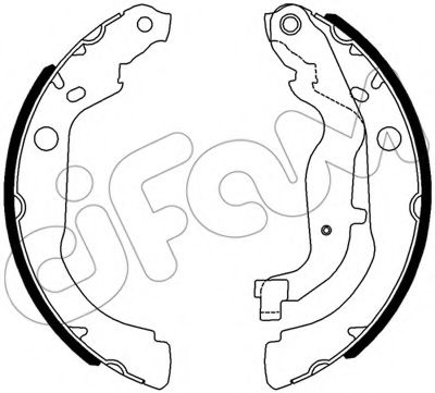 CIFAM 153-535 Тормозные колодоки 