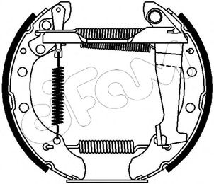 CIFAM 151-107 Тормозные колодоки для VOLKSWAGEN CORSAR (Фольксваген Cорсар) CIFAM 151-107 Тормозные колодоки для VOLKSWAGEN CORSAR (Фольксваген Cорсар)