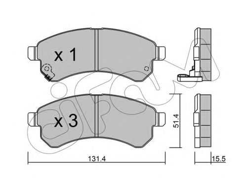 CIFAM 822-931-0 Тормозные колодки для TATA B-LINE (Тата Б-линэ) CIFAM 822-931-0 Тормозные колодки для TATA B-LINE (Тата Б-линэ)