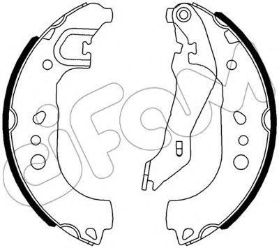 CIFAM 153-537 Тормозные колодоки 