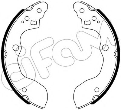 CIFAM 153-540 Тормозные колодоки 