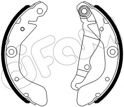 CIFAM 153-553 Тормозные колодоки 