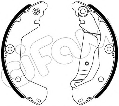 CIFAM 153-554 Тормозные колодоки 