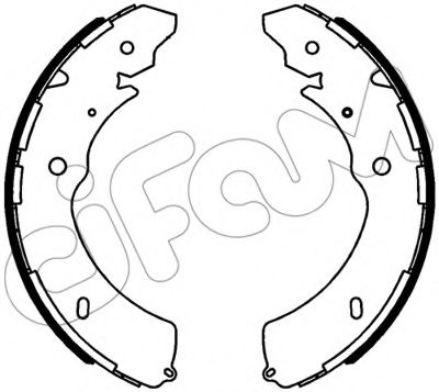 CIFAM 153-572 Тормозные колодоки 