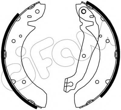 CIFAM 153-584 Тормозные колодоки 