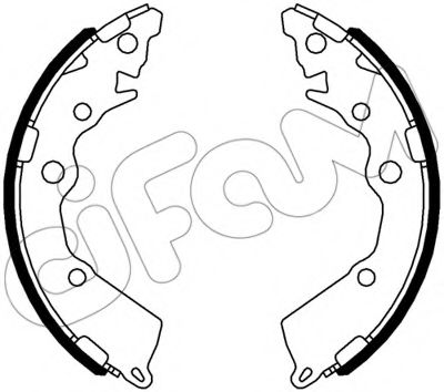 CIFAM 153-588 Тормозные колодоки 